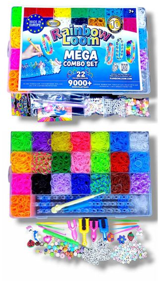 Набір гумок для плетіння браслетів Rainbow Loom, кейс 9000 шт | Зображення 2