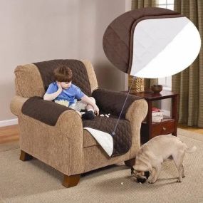 Накидка двостороння для крісла Couch Coat Коричнева