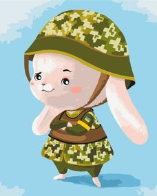 Зайчик з ЗСУ ©Катерина Валерьїва