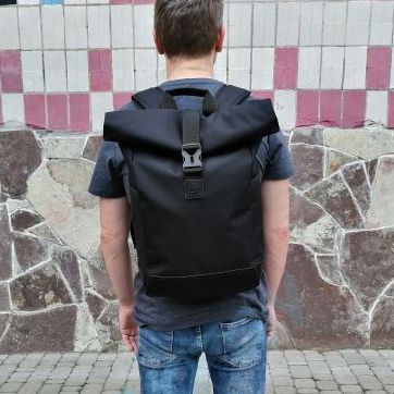 Рюкзак Roll Top чоловічий-жіночий для ноутбука міський рол топ, великий рюкзак для подорожей | Зображення 4