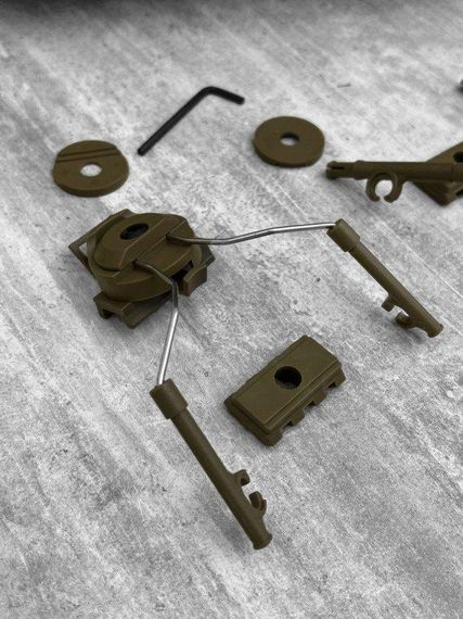 Rail kit кріплення на fast шолом активних, адаптер, на рейки койот ОН7553 | Зображення 2