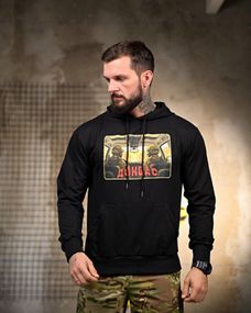Мілітарі Худі Донбас black РП7399
