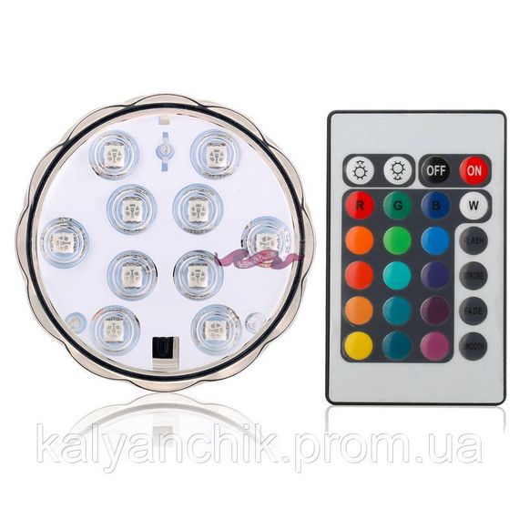 Подсветка для кальяна с пультом 2.8 см.