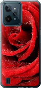 Чехол на Realme C31 Красная роза "529u-2593-17620"