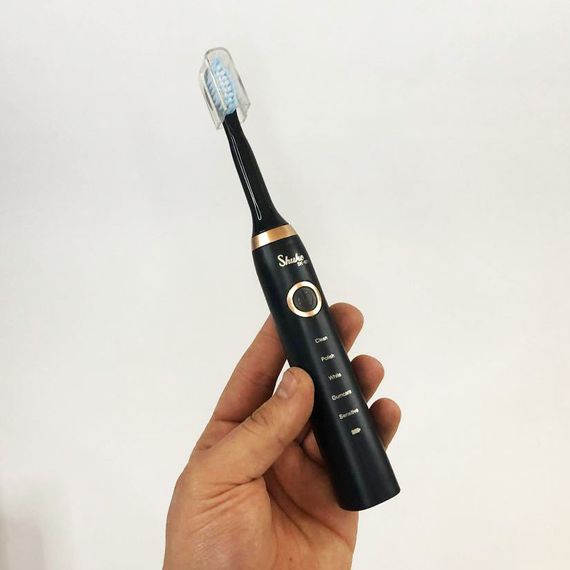 Електрощітка зубна Shuke SK-601 чорна | Зубна щітка на батарейках Зубна щітка GZ-448 електрична кругла | Зображення 7