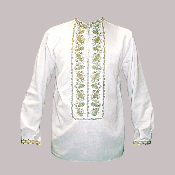 Рубашка Украинская вышиванка 494 цвет белый размер 4XL | Зображення 1