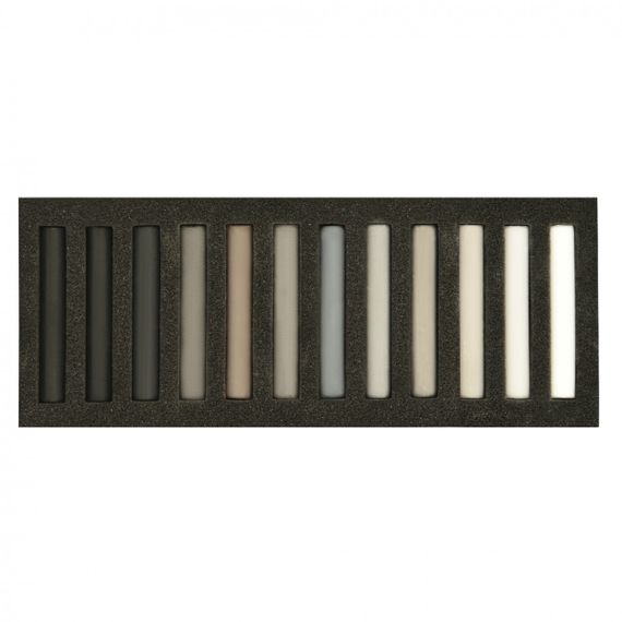 Пастель суха Santi Grey Tones 353698 12 кольорів | Зображення 1