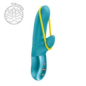 Мини вибратор-кролик со стимулирующей лентой Fun Factory AMORINO Aquamarine, лента съемная Sex Aura