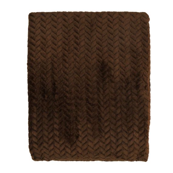 Плед Ardesto JaСquard Braid ART0205JB 160х200 см коричневый | Зображення 1