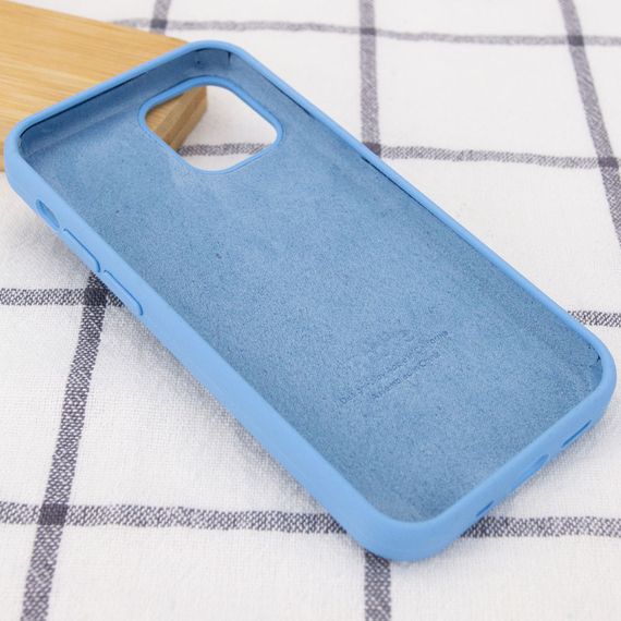 Чехол Silicone Case Full Protective (AA) для Apple iPhone 13 Pro (6.1") Голубой / Cornflower | Зображення 2
