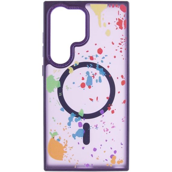 Чехол TPU+PC Flush with Magnetic Fit для Samsung Galaxy S25 Ultra  Dark purple | Зображення 1