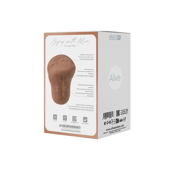 Мастурбатор Alive Mia Super Realistic Masturbator XL Caramel Sex Aura | Зображення 8