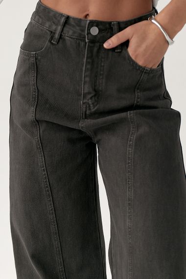 Котонові штани багі - темно-сірий цвет, M (є розміри) | Зображення 3