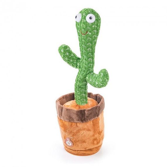 Інтерактивна іграшка Dancing cactus розмовляє танцюючий кактус, м'яка іграшка кактус, Плюшевий кактус | Зображення 6