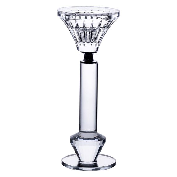 Подсвечник стеклянный на ножке 6×17.3 см прозрачный декоративный подсвечник на стол HP-4-10S