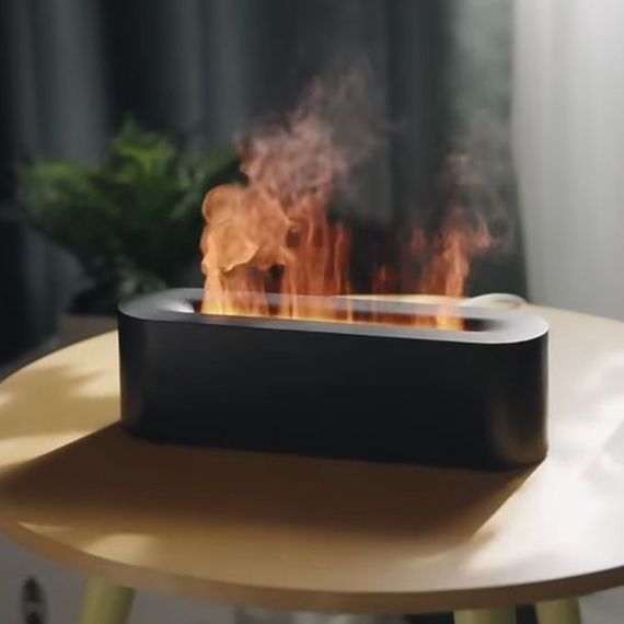 Зволожувач повітря - арома дифузор Diffuser А3 c пультом, ультразвуковий зволожувач з ефектом полум'я | Зображення 2