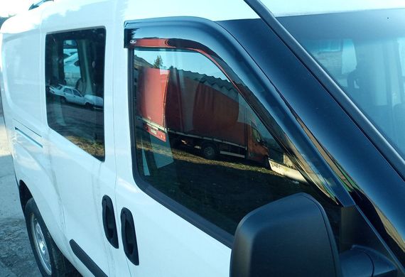 Ветровики (2 шт, HIC) для Opel Combo 2012-2018 гг | Зображення 2