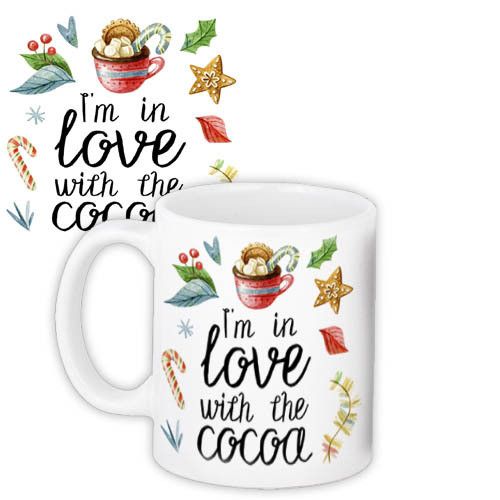 Кружка с принтом I`m in love with cocoa 330 мл (KR_22NG009)