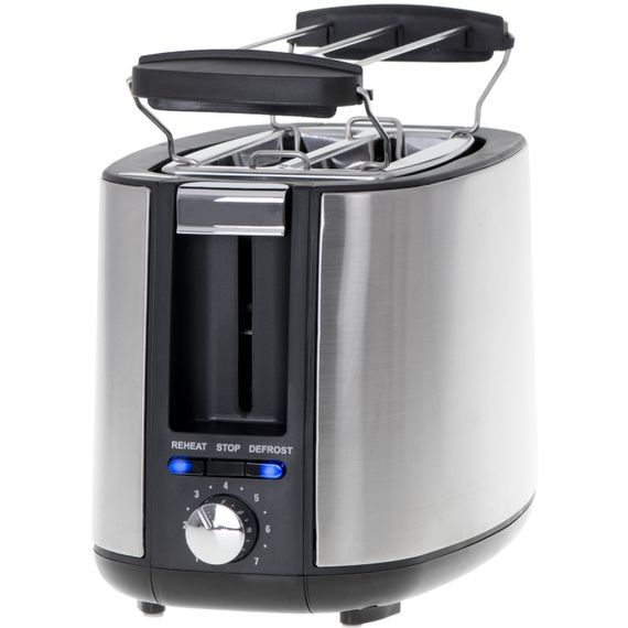 Тостер Adler AD 3214 900Вт/ 2 відділення/7 режимів підсмажування/розморожування/підігрів булочок | Зображення 3