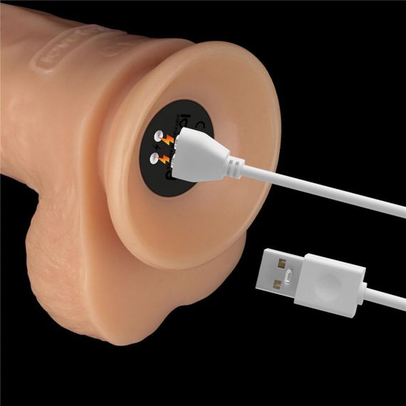 Реалістичний вібратор - Vibrating Power Basics Cock 9" Sex Aura | Зображення 7