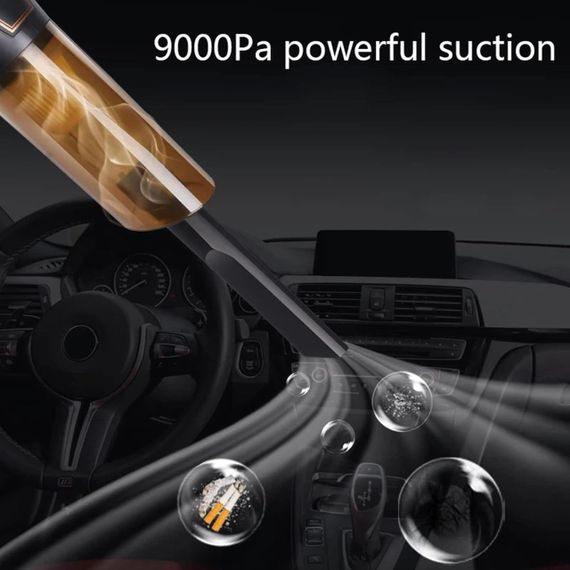 Бездротовий автомобільний пилосос 120 Вт, Портативний ручний із високою всмоктувальною здатністю для вологої та | Зображення 1