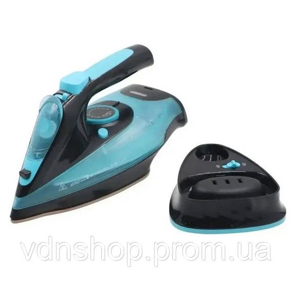 Праска бездротова із зарядною базою та вертикальним відпарюванням Domotec MS-1210В 2400W PW-98 | Зображення 3