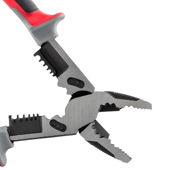 Плоскогубці багатофункціональні Ultra зі знімачем ізоляції 225 мм AWG 8, 10, 12, 14, 16 (1.28-3.27мм) CrV (4343132) | Зображення 2