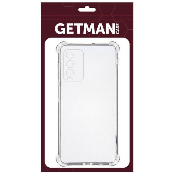 TPU чохол GETMAN Ease logo посилені кути Full Camera для Xiaomi Redmi Note 9 4G/9 Power/Poco M3/9T Безбарвний (прозорий) | Зображення 4