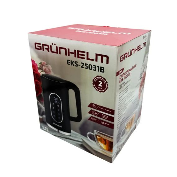 Електрочайник Grunhelm EKS-25031B 1.7 л чорний | Зображення 7