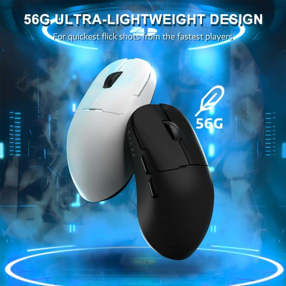 Бездротова магнітна миша Ajazz AJ159 APEX PAW3950 400 мАч RGB Чорна | Зображення 3