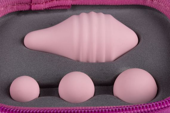 Тренажер Кегеля Femintimate Pelvix Concept с набором грузов, анатомически правильный, Розовый | Зображення 2