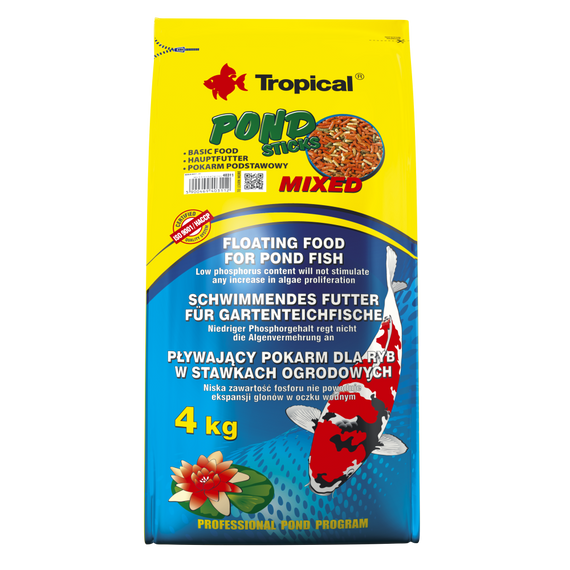 Корм Tropical Pond Sticks Mixed для ставкових риб пластівці 4 кг/ 50 л