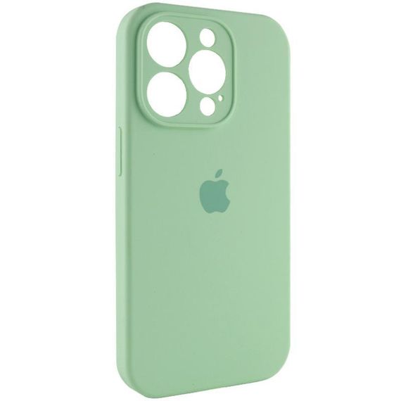 Чохол Silicone Case Full Camera Protective (AA) для Apple iPhone 15 Pro Max (6.7") Зелений / Pistachio | Зображення 1