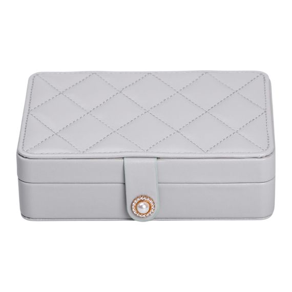 Скринька для прикрас з еко шкіри 16×11×4.7 см органайзер для ювелірних виробів HP-5-30G | Зображення 3