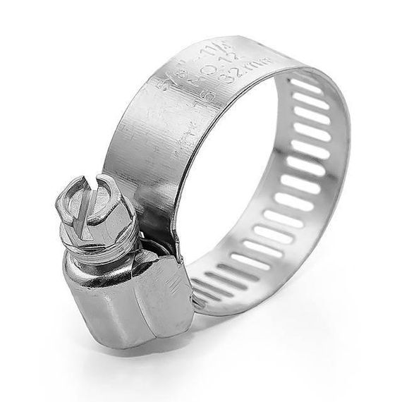 Хомут сталевий оцинкований 12,7 мм, D 18-32 мм INTERTOOL TC-0118