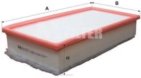 Фільтр повітряний CITROEN (вир-во M-filter) MFILTER K1651 на CITROEN C8 (EA_, EB_)