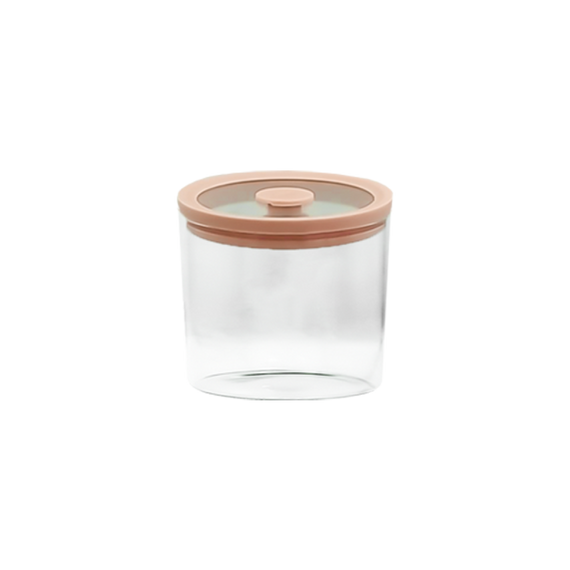 Ємність скляна з вакуумною скляною кришкою (кругла) VT-7711 Vittora 1100 мл