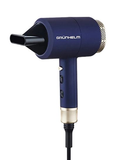 Професійний фен для сушіння волосся Grunhelm GHD-596G 1800 Вт дорожний фен Синій | Зображення 1