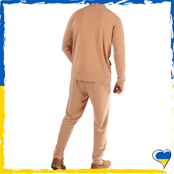 Спортивний костюм. Повсякденний костюм. Костюм унісекс. Костюм бежевий M, L | Зображення 2