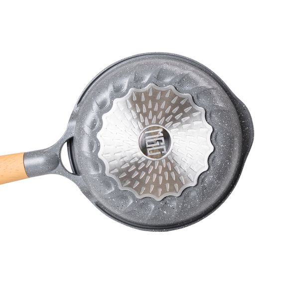 Мармурова алюмінієва сковорода з антипригарним покриттям 1 літр Ø 20 см сіра MGC HP-4-421G | Зображення 2
