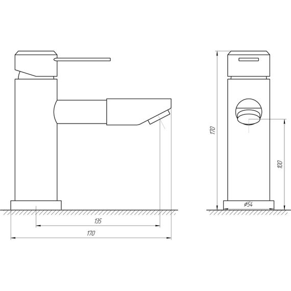 Змішувач для раковини Globus Lux WIEN SBT2-101N | Зображення 1