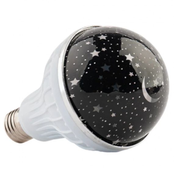 Лампа проєктор зоряного неба на патрон Master Bulb601-HX 6Вт, нічник, 3 кольори світіння, 220 В | Зображення 2