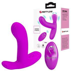 Вібратор PRETTY LOVE - Geri Purple, 12 vibration functions 3 licking settings Wireless remote contro Sex Aura