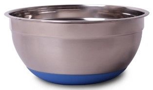 Миска d26*12cм нержавіюча сталь пластикова кришка з антиковзаючим дном 4350 KAMILLE