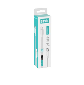 Кабель USB PD Type-C/Type-C ColorWay CW-CBPDCC055-WT 3,0A 60W 1м білий
