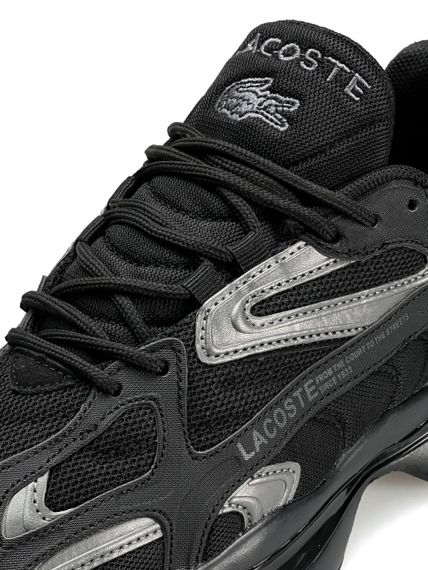 Чоловічі кросівки Lacoste L003 2K24 All Black Silver (текстиль) A3921 45 28.5 см | Зображення 6