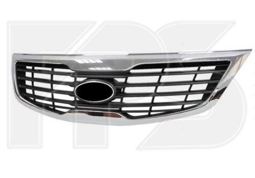 Решетка радиатора Kia Sportage SL (10-15) c рамкой металлик (FPS) 863503W000