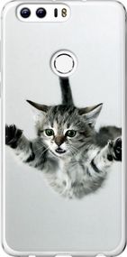 Чехол на Huawei Honor 8 Летящий котёнок "2322u-351-17620"