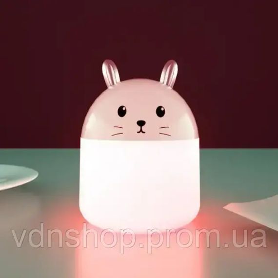 Міні-зволожувач повітря Air Purifier нічник 2 в 1 котик