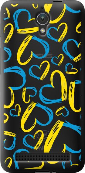Чехол на Asus ZenFone C ZC451CG Сердца UA "5292u-181-17620"